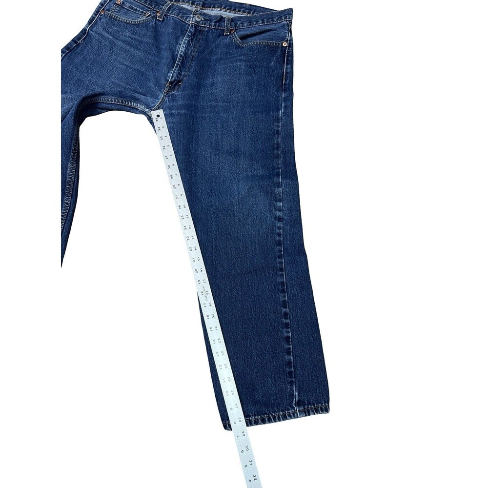 Levis 505 Jeans Mens Size 40x30 Blue Classic Straight Fit Denim Cotton Durable - Picture 9 of 12